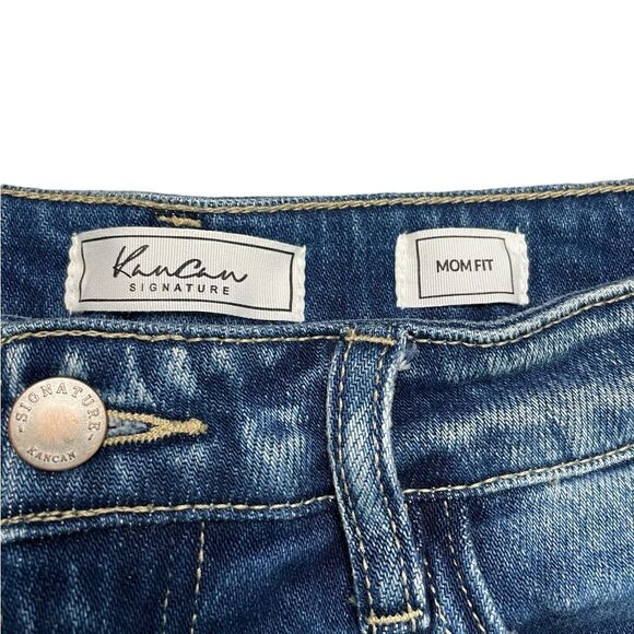 KANCAN Mom Fit Jean Shorts Size 28 with 5" inseam - Picture 4 of 6